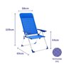 Chaise Pliante Marbueno Bleu 69 x 109 x 58 cm