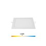 Spot LED carré EDM - 22cm - 20W - 1500lm - 4000K - Cadre chromé - 3158
