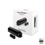 Détecteur d'ouverture Z-Wave noir avec sonde de température - Fibaro