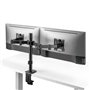 Support de bureau Maclean pour 2 moniteurs, VESA 75x75 et 100x100, 17-