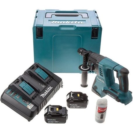 Marteau perforateur SDS + 36V (2x 18V) avec batteries LTX (2x 5,0Ah) d
