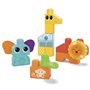 Jeu de construction SAFARI DES SENS MEGABLOKS - Girafe clochette, lion