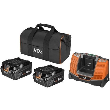 Pack perceuse-visseuse a percussion + meuleuse 125 mm - AEG POWERTOOLS