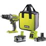 RYOBI - Perceuse-visseuse a percussion 18V ONE+ 50 Nm + 2 batteries 4 