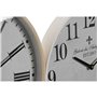 Horloge Murale Home ESPRIT Blanc Verre Bois MDF 40 x 4,5 x 40 cm (2 Un