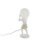 Lampe de bureau Home ESPRIT Blanc Doré Résine Plastique 220 V 18 x 17 