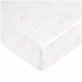 Drap housse Peppa Pig Blanc Rose Drap housse Peppa Pig Blanc Rose 60 x 120 cm