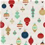 Nappe enduite antitache Muaré Merry Christmas 100 x 140 cm