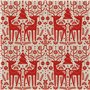 Nappe enduite antitache Mauré Merry Christmas 140 x 140 cm