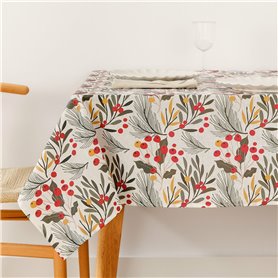 Nappe enduite antitache Mauré Merry Christmas 100 x 140 cm