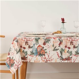Nappe enduite antitache Mauré Christmas 100 x 140 cm