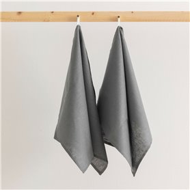 Tissu de cuisine Mauré Anthracite 45 x 70 cm 2 Unités