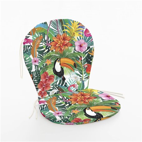 Coussin de chaise Belum 0120-397 48 x 5 x 90 cm Tucán