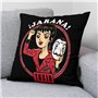 Housse de coussin La casa de papel Chibi B Noir 45 x 45 cm