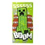 Serviette de plage Minecraft Vert 100 % polyester 70 x 140 cm