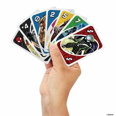 Jeux de cartes Mattel UNO Spiderman
