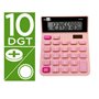 Calculatrice Liderpapel XF23 Rose Plastique