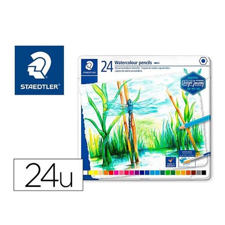 crayons de couleurs pour aquarelle Staedtler 146 10C Vert Multicouleur