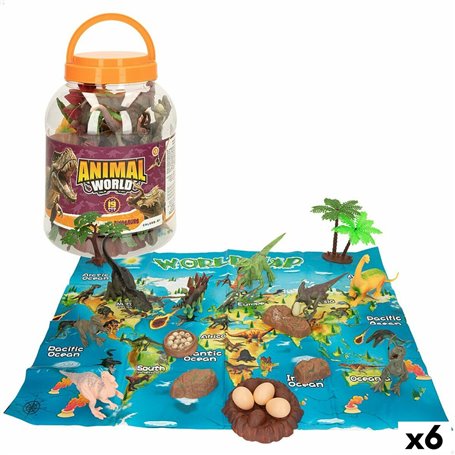 Ensemble de Figurines Colorbaby 19 Pièces Dinosaures Plastique 17 x 9 