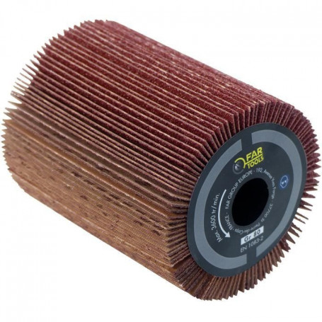 Brosse à lamelles abrasives Ø80mm - L 100mm pour poncer 37,99 €