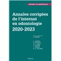 Annales corrigées de l'internat en odontologie 2020-2023