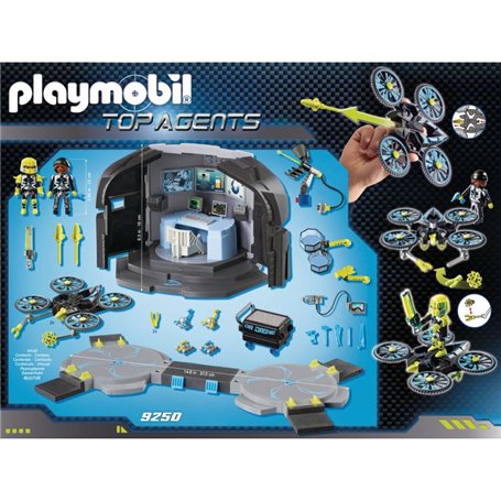 PLAYMOBIL Top Agents Dr Drones Centre de Commandement (9250)