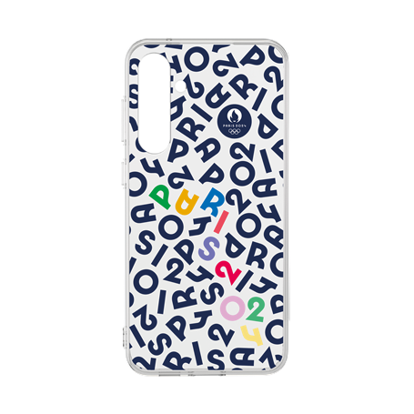 Coque Résine Galaxy S23 FE Lettres PARIS 2024 -Fabriquée en France JO 2024