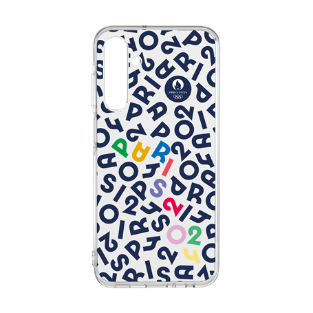 Coque Résine Galaxy A25 Lettres PARIS 2024 -Fabriquée en France JO 2024