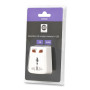 Adaptateur multi pays 1USB 1A blanc