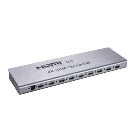 Splitter HDM1 1 entre male 8 sorties femelles - compatible 4K 60Hz