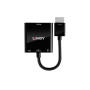 Lindy 38285 câble vidéo et adaptateur 0,1 m HDMI Type A (Standard) VGA (D-Sub) Noir