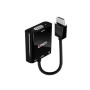 Lindy 38285 câble vidéo et adaptateur 0,1 m HDMI Type A (Standard) VGA (D-Sub) Noir