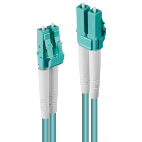 Lindy 46376 câble de fibre optique 20 m LC OM3 Turquoise