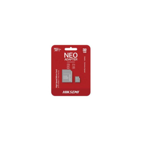 CARTE MEMOIRE HIKSEMI M-SD 32G MICRO SDHC - SERIE C1 AVEC ADAPTATEUR  92MB/s 15M
