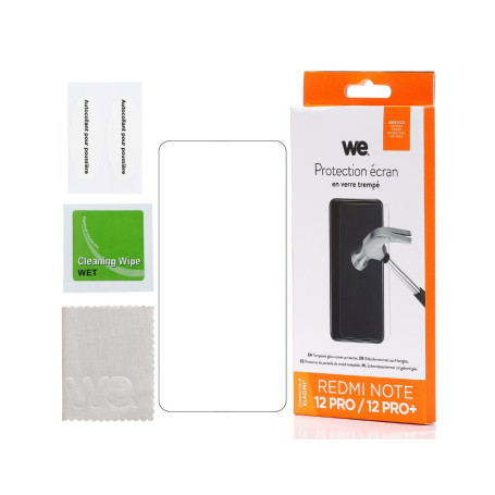 WE Verre tremp XIAOMI REDMI NOTE 12 5G : Protection cran - anti-rayures - anti