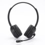 Casque micro WE Bluetooth connexion BT ou c ble jack 3.5mm micro pivotant noir
