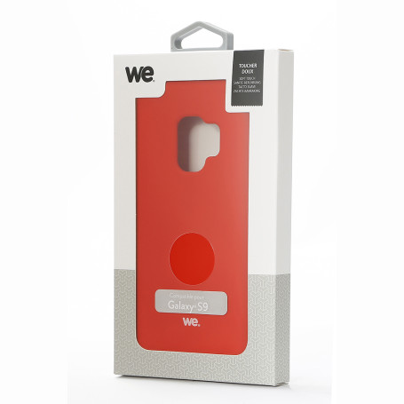 We Coque de protection SILICONE RIGIDE SAMSUNG GALAXY S9 Rouge: Matire silicone