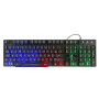 Pack Gamer 4-en-1 filaire pr PC Casque micro rtro-clair + clavier avec LED RG
