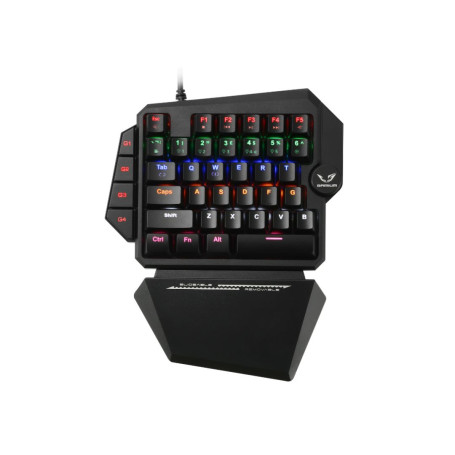 WE Gamium - Clavier Gamer Filaire Mcanique Format 1 Main - 35 touches - 4 touch