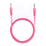 C ble Jack/Jack M/M plat 1.50m - fushia 3.5mm
