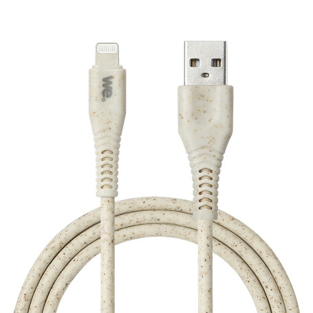 C ble Lightning/USB A biosourc avec 30% de matires recycles - 2m - Packaging