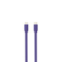C ble USB-C m le/USB-C m le plat 1 m - Charge 60W (3A/20V) - USB 2.0 - violet -