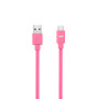 C ble USB-C m le/USB A m le plat 1 m - USB 3.1 gen 2 - fuchsia ne s'emm le pas