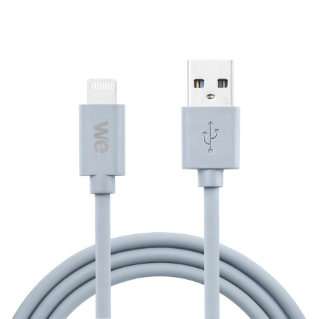 C ble USB/Lightning en silicone - 2m - bleu