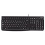 Logitech K120 Corded Keyboard clavier USB QWERTY Anglais Noir