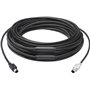 Logitech GROUP 15m Extender Cable câble PS/2 6-p Mini-DIN Noir