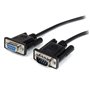 StarTech.com Câble série DB9 RS232 noir en liaison directe 1 m - M/F