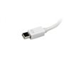 StarTech.com Adaptateur de voyage Mini DisplayPort vers VGA / DVI / HDMI - Convertisseur vidéo 3-en-1 - Blanc