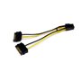StarTech.com Câble adaptateur d'alimentation SATA vers carte vidéo PCI Express 6 broches de 15 cm