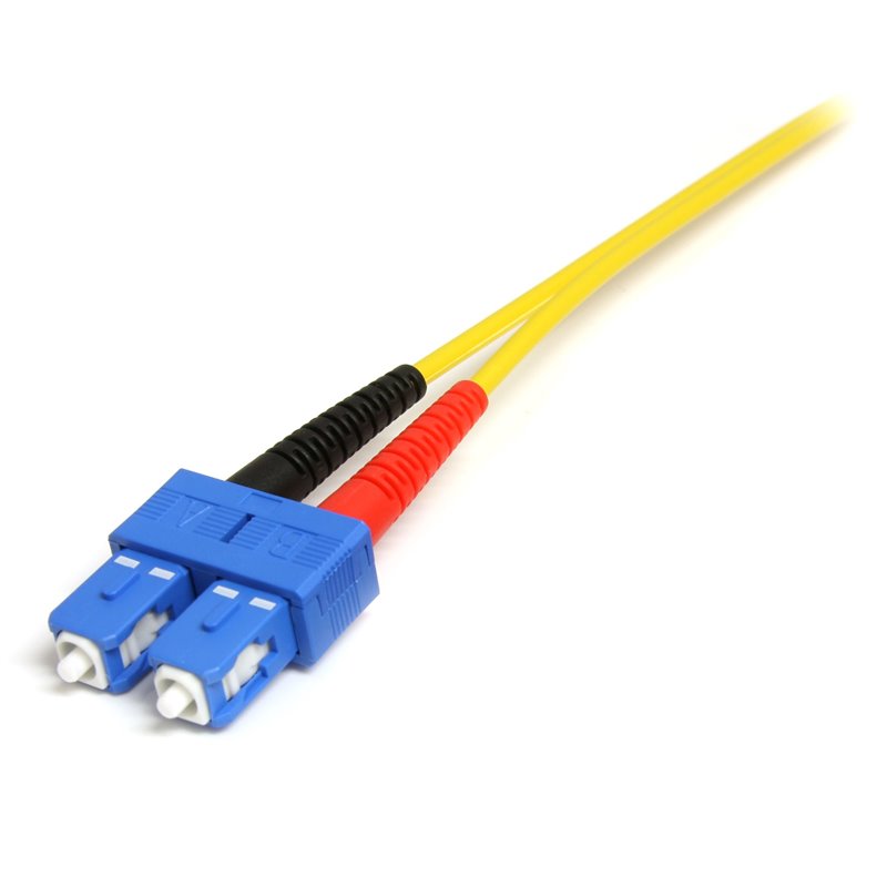 Image secondaire de Startech.com Câble Réseau Fibre Optique LC vers SC Mâle / Mâle - Duplex Monomode 9/125 LSZH - Jaune 4 m